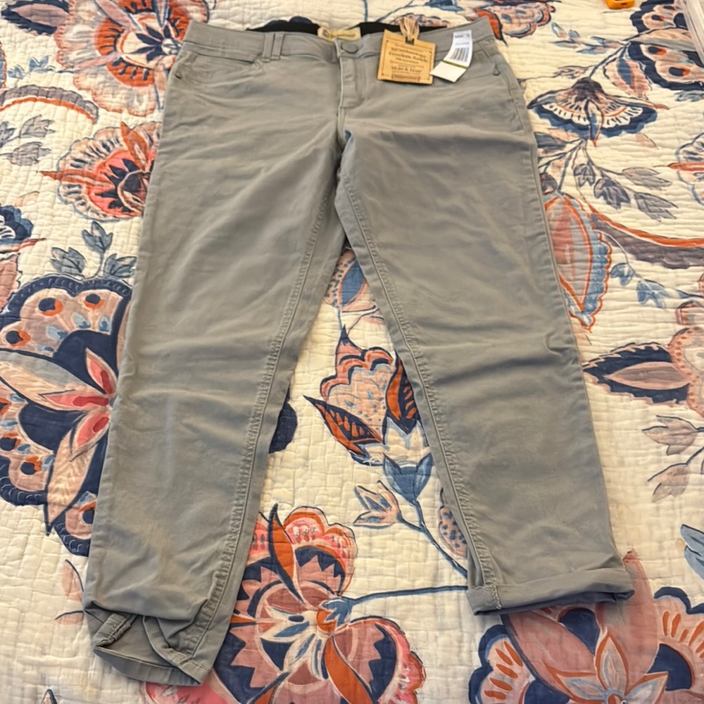 Gray Casual Pants